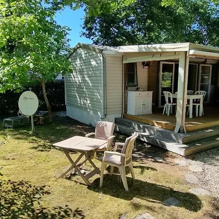 Mobile Home Avec Terrasse Et Piscine. Hourtin Exterior foto